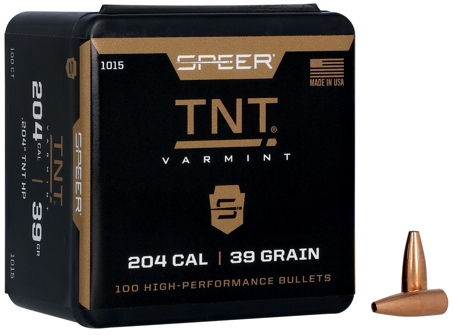 SPEER 1015 BULL .204 39 TNTHP 100/5