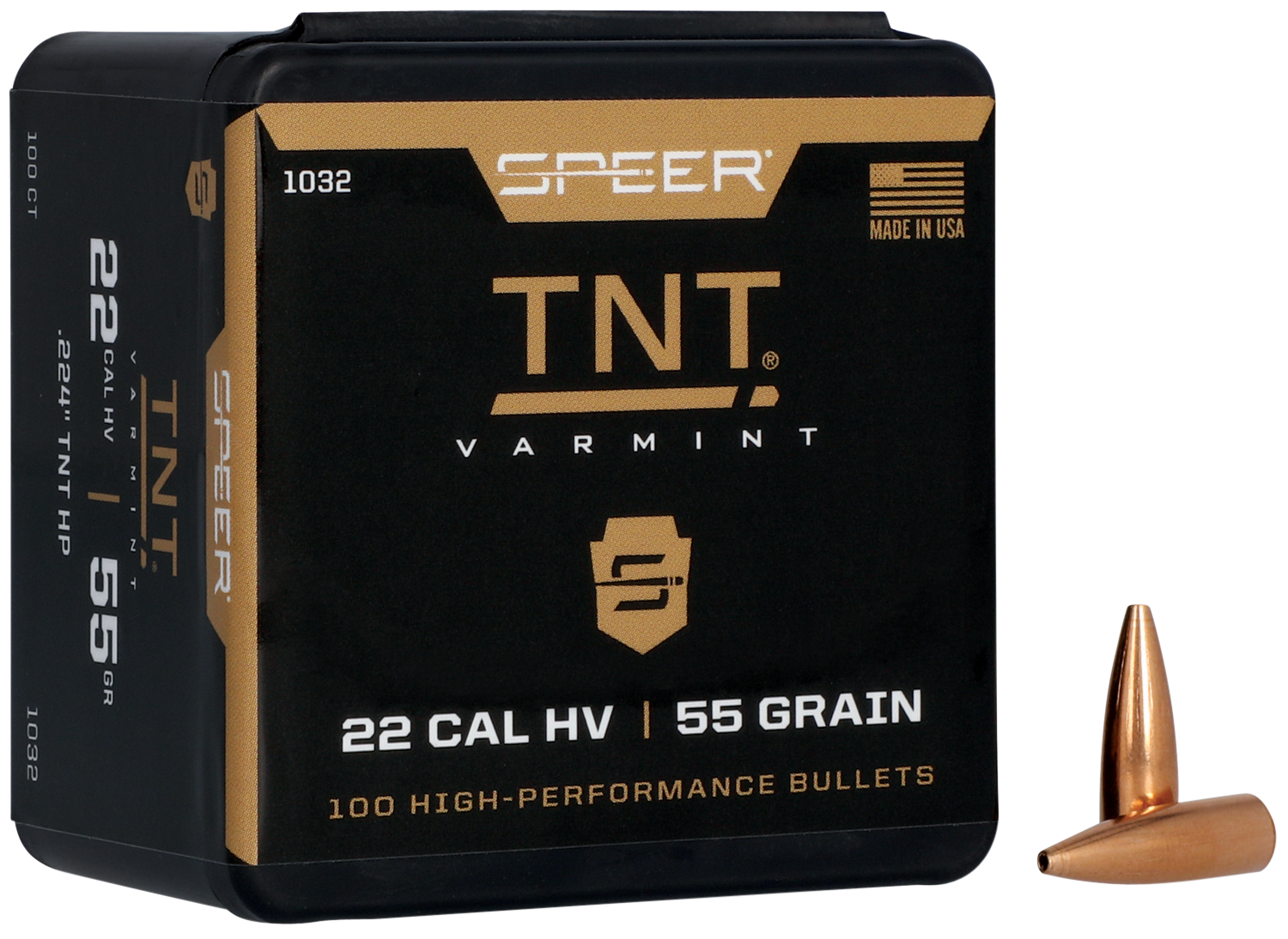 SPEER 1032 BULL .224 55 TNTHP 100/5