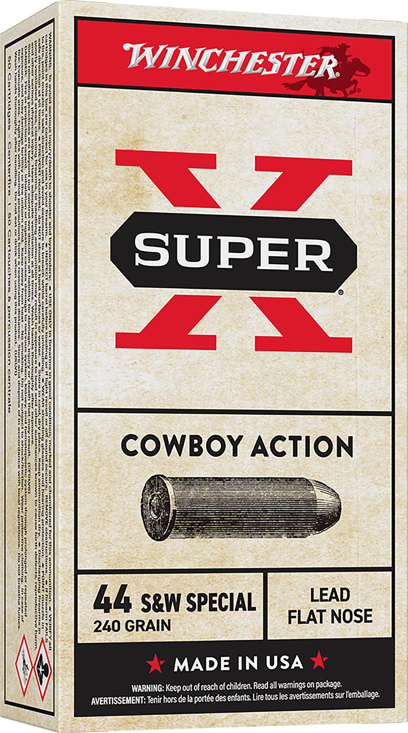 WIN USA44CB 44SW 240 LD COWBOY 50/10