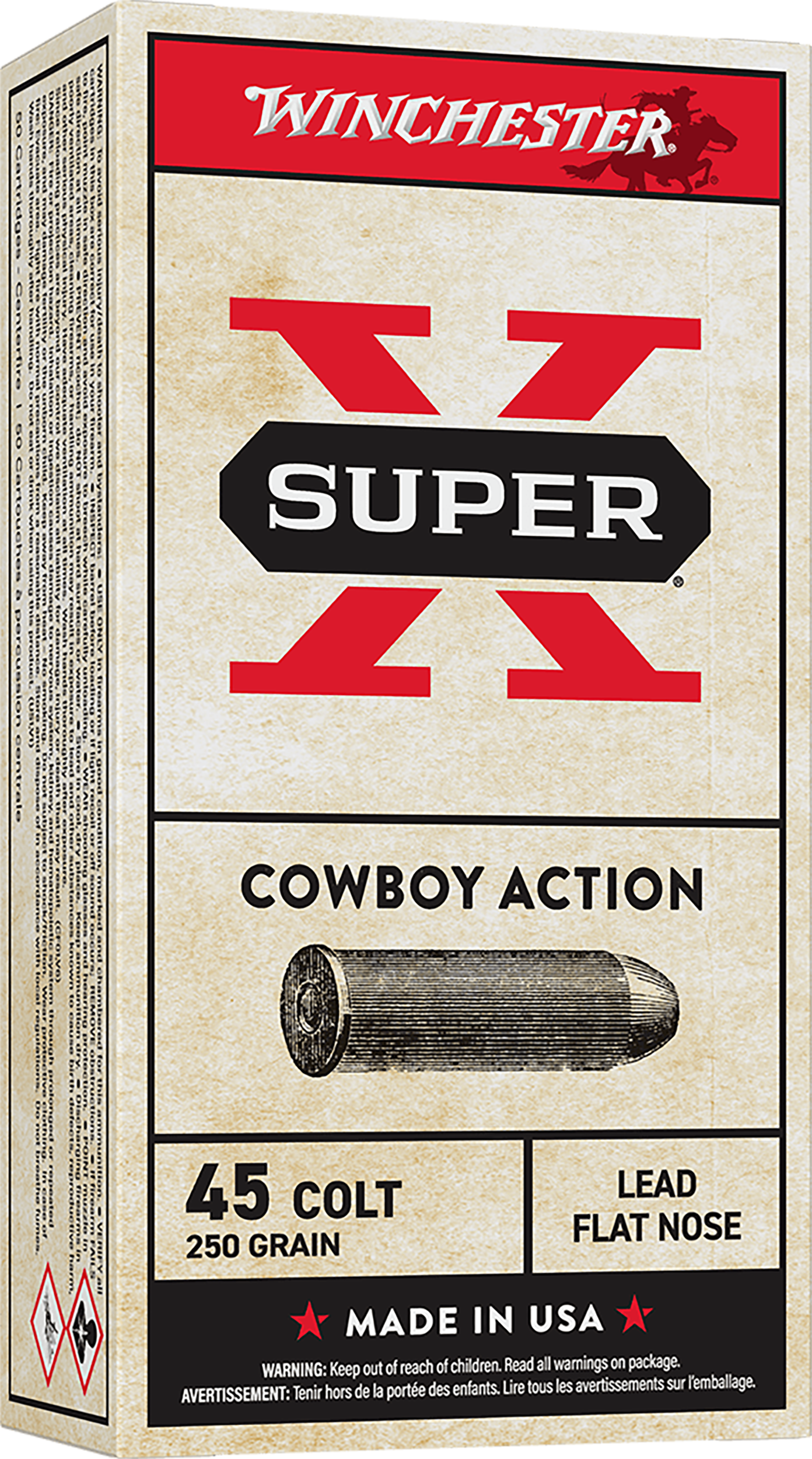 WIN USA45CB 45CL 250 LD COWBOY 50/10