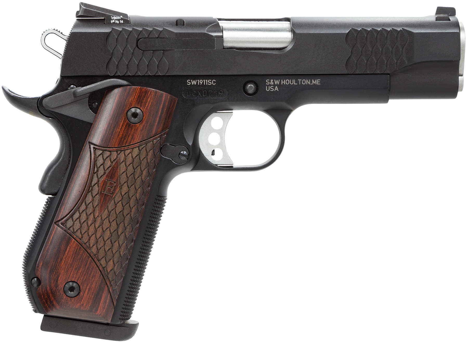 S&W*M1911 108483 ESER 45 4.25 8R BLK