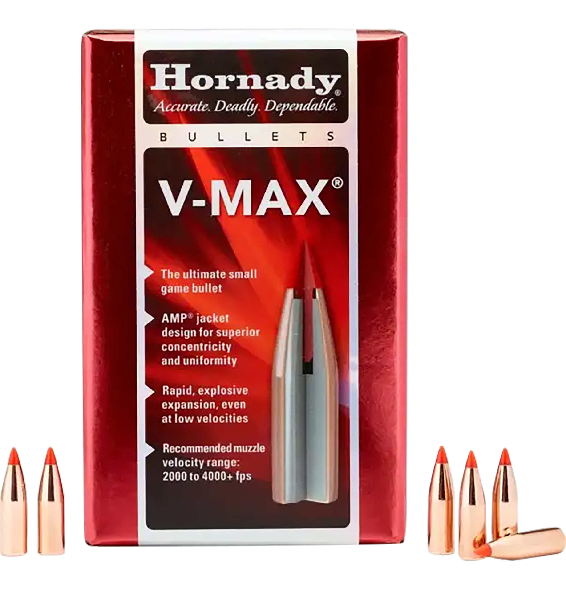 HORN 22265 BULL .224 53 VMAX 100/40