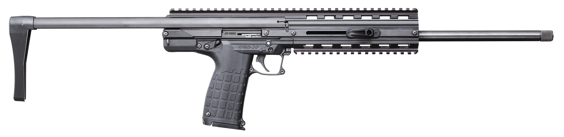 Kel-Tec CMR30BLK CMR 30 Compact 22 WMR 30+1 16.10" Black Steel Threaded Barrel, Black Aluminum w/Picatinny Rail Receiver, Black Collapsible Stock, Black Polymer Grip Ambidextrous