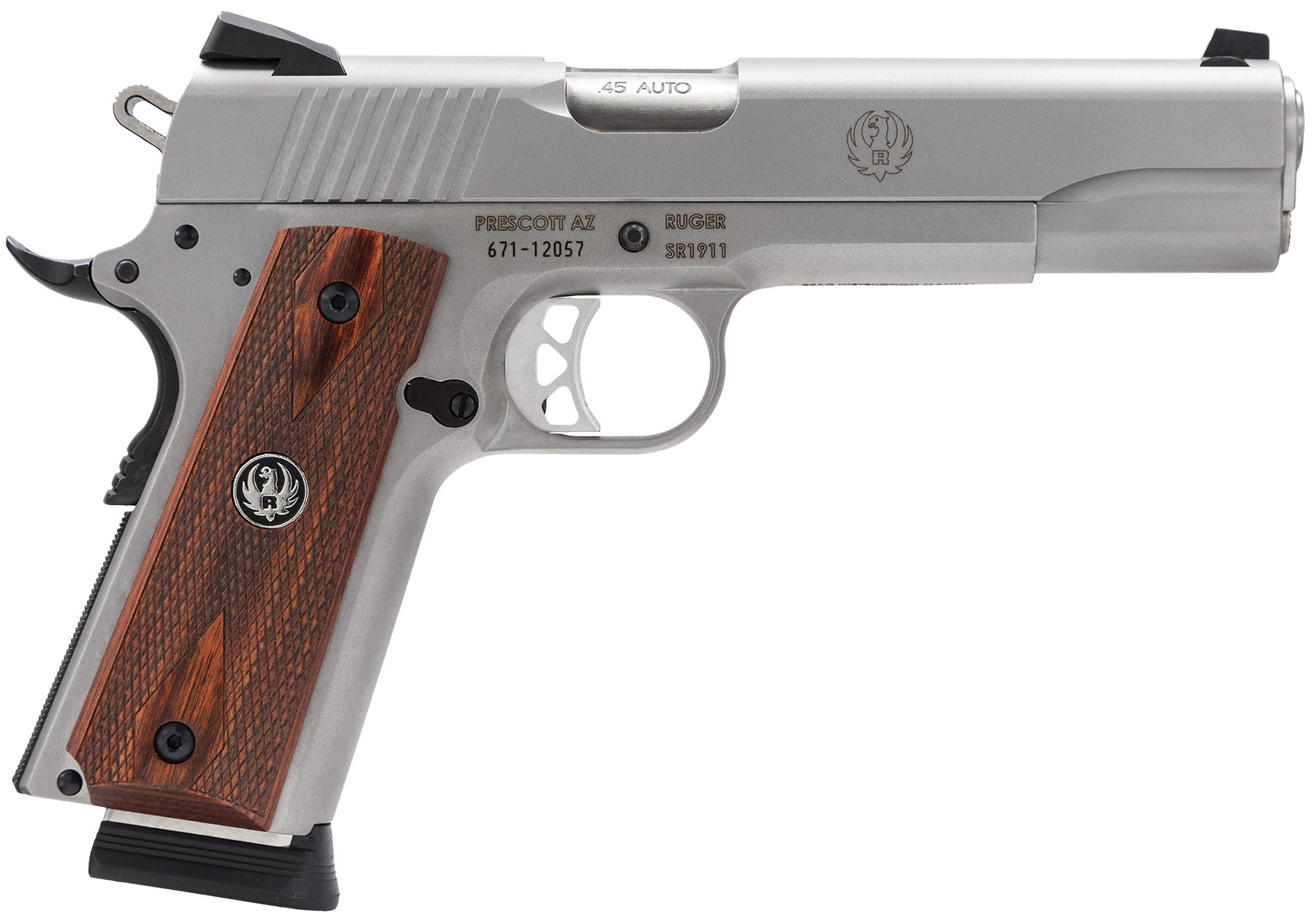 Ruger SR1911 45 ACP 5" Barrel 7+1 Or 8+1 Capacity Low-Glare Stainless 6700-img-6