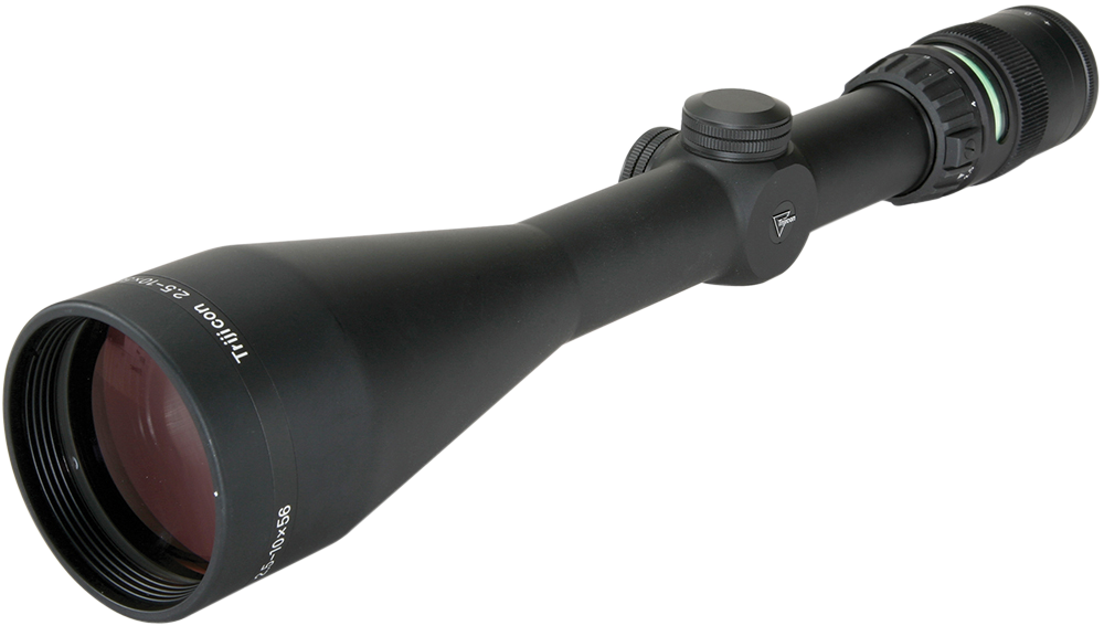 Trijicon AccuPoint 2.5-10x56mm Rifle Scope with Mil-Dot Illuminated Green Reticle, 30mm Tube