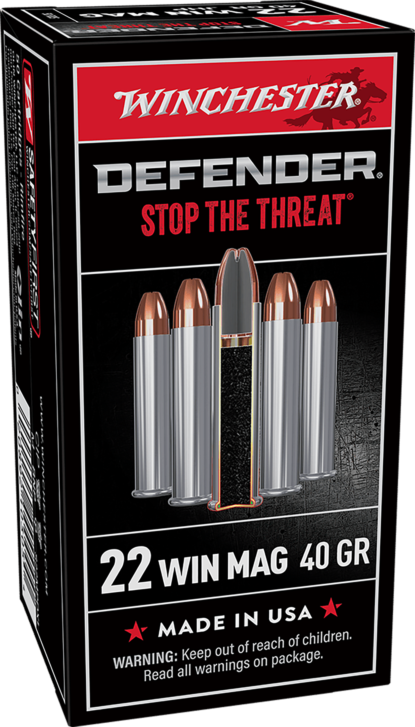 WIN S22MPDX1 22WMR 45 JHP 50/20