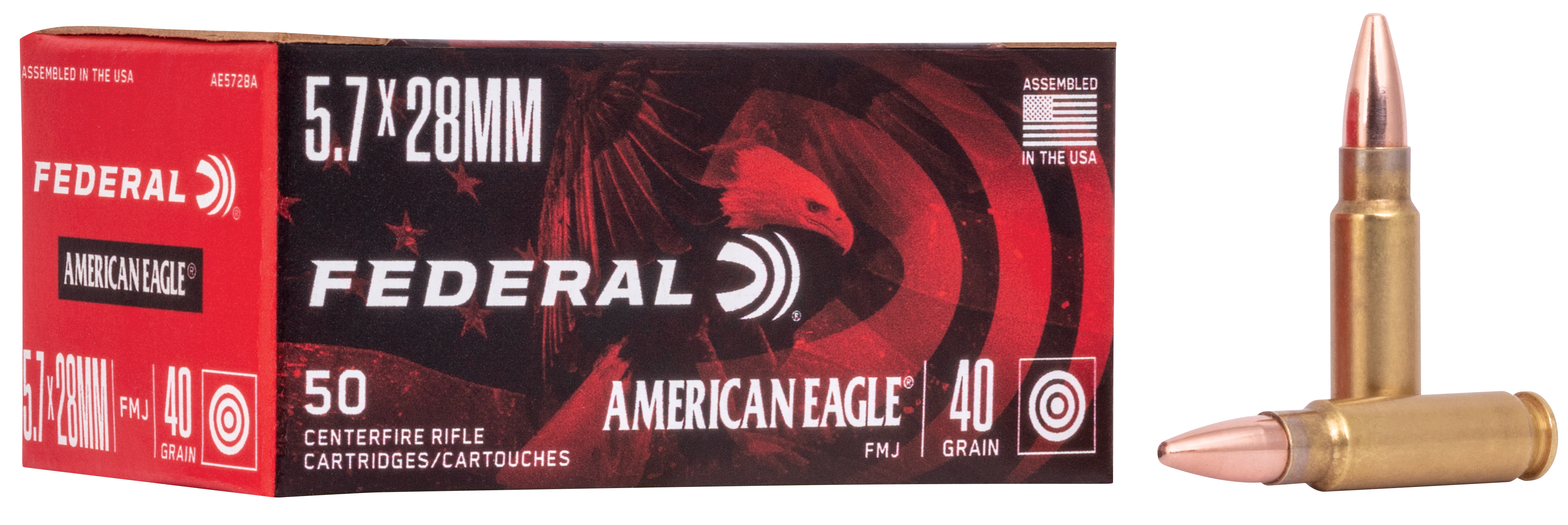 FED AE5728A 5.7X28 40 FMJ 50/10
