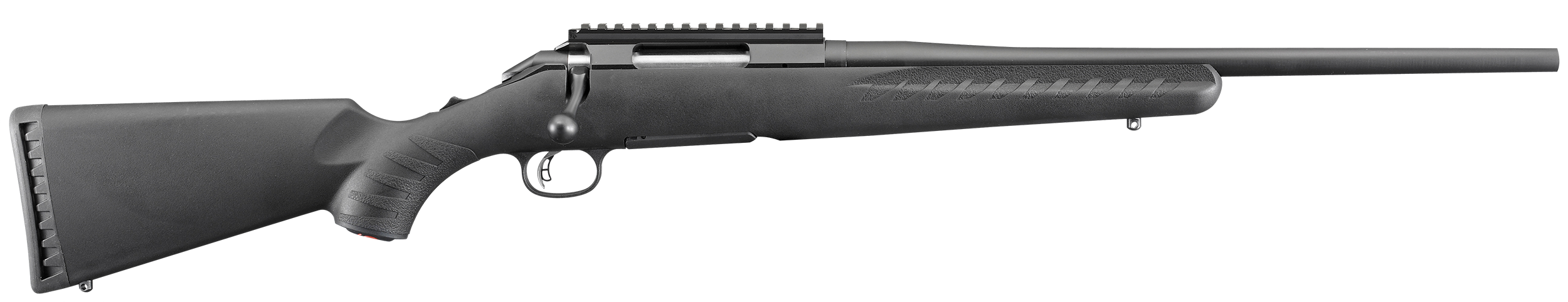 Ruger American Compact 7mm 08 Rem 18 Barrel 4 1 Black Bolt Action Rifles At