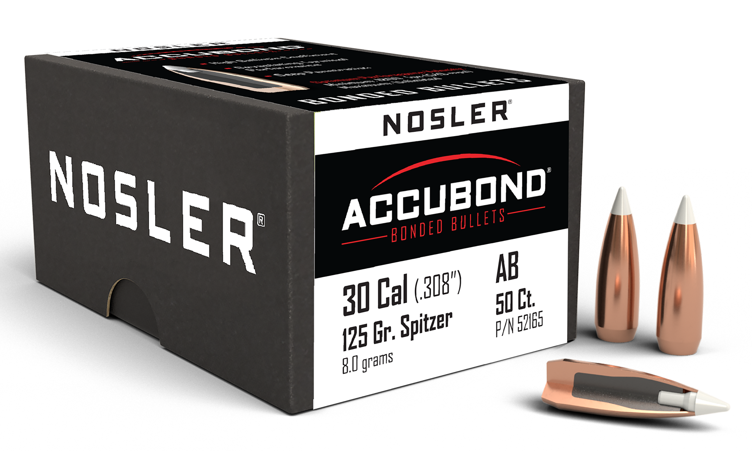 NOS 52165 ACCUBOND 308 125 SPTZR 50