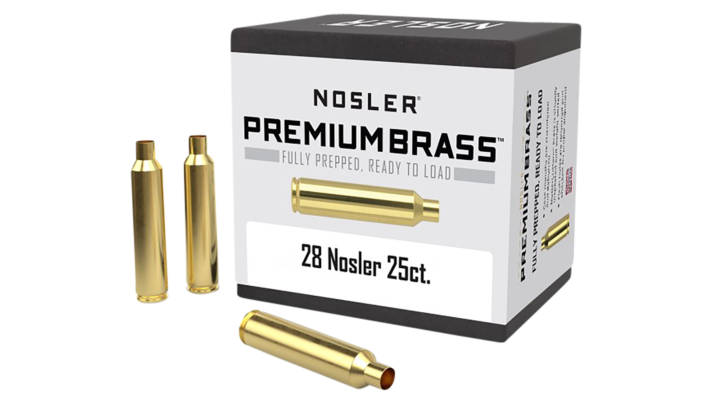 NOS 10150 CUSTOM BRASS 28 NOSLER 25