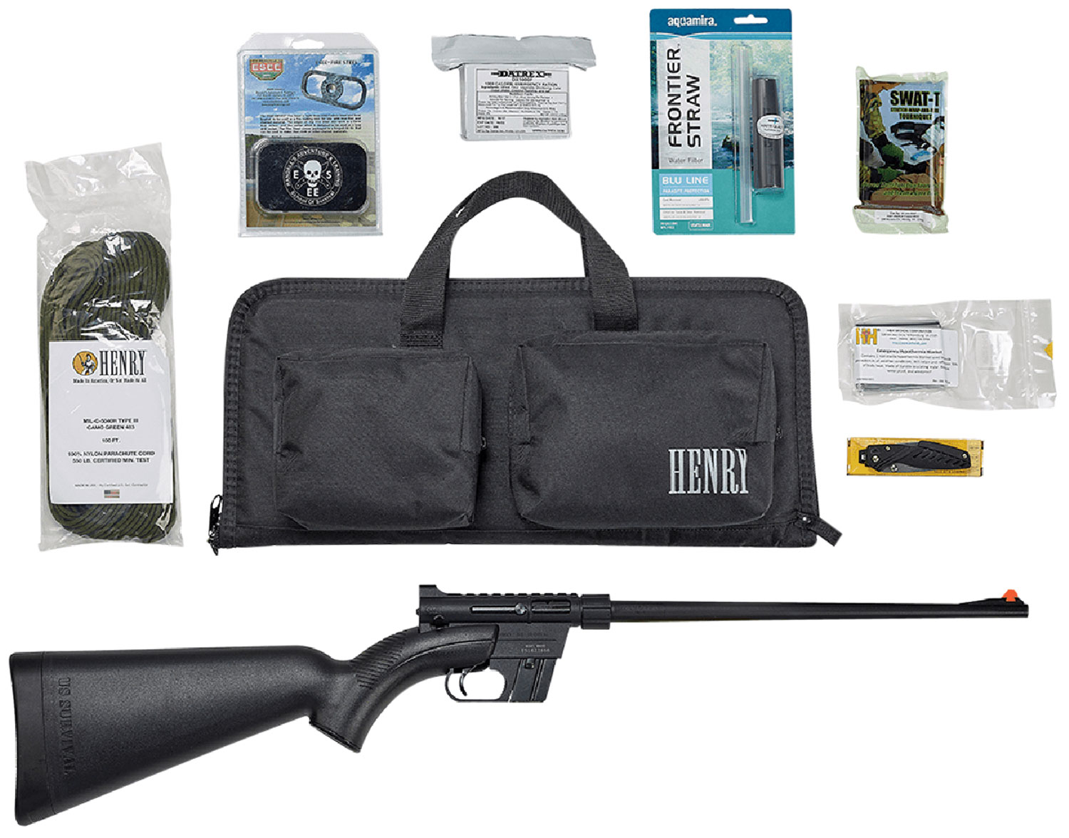 Henry H002BSGB U.S. Survival Pack AR-7 22 LR Caliber with 8+1 Capacity,...-img-0