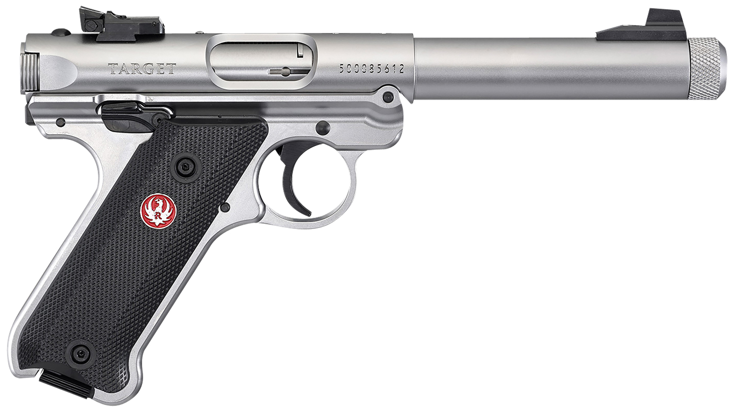 Ruger 40126 Mark IV Target 22 LR 10+1 5.50" Overall Satin Stainless...-img-0