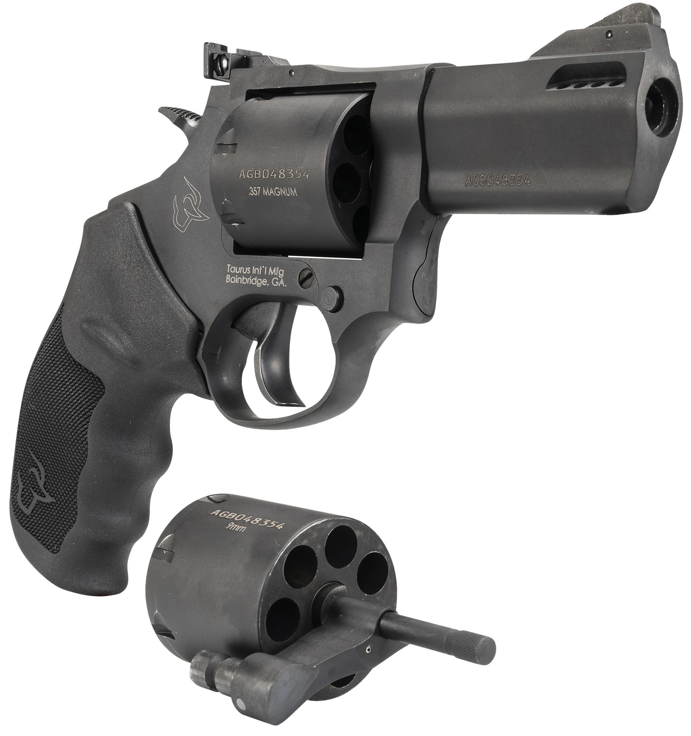 Taurus 692 Black 357 Mag/9mm 3in 7rd — Superb Two-Cylinder Revolver 2 Taurus 692 Black 357 Mag/9mm 3in 7rd — Superb Two-Cylinder Revolver - Image 2