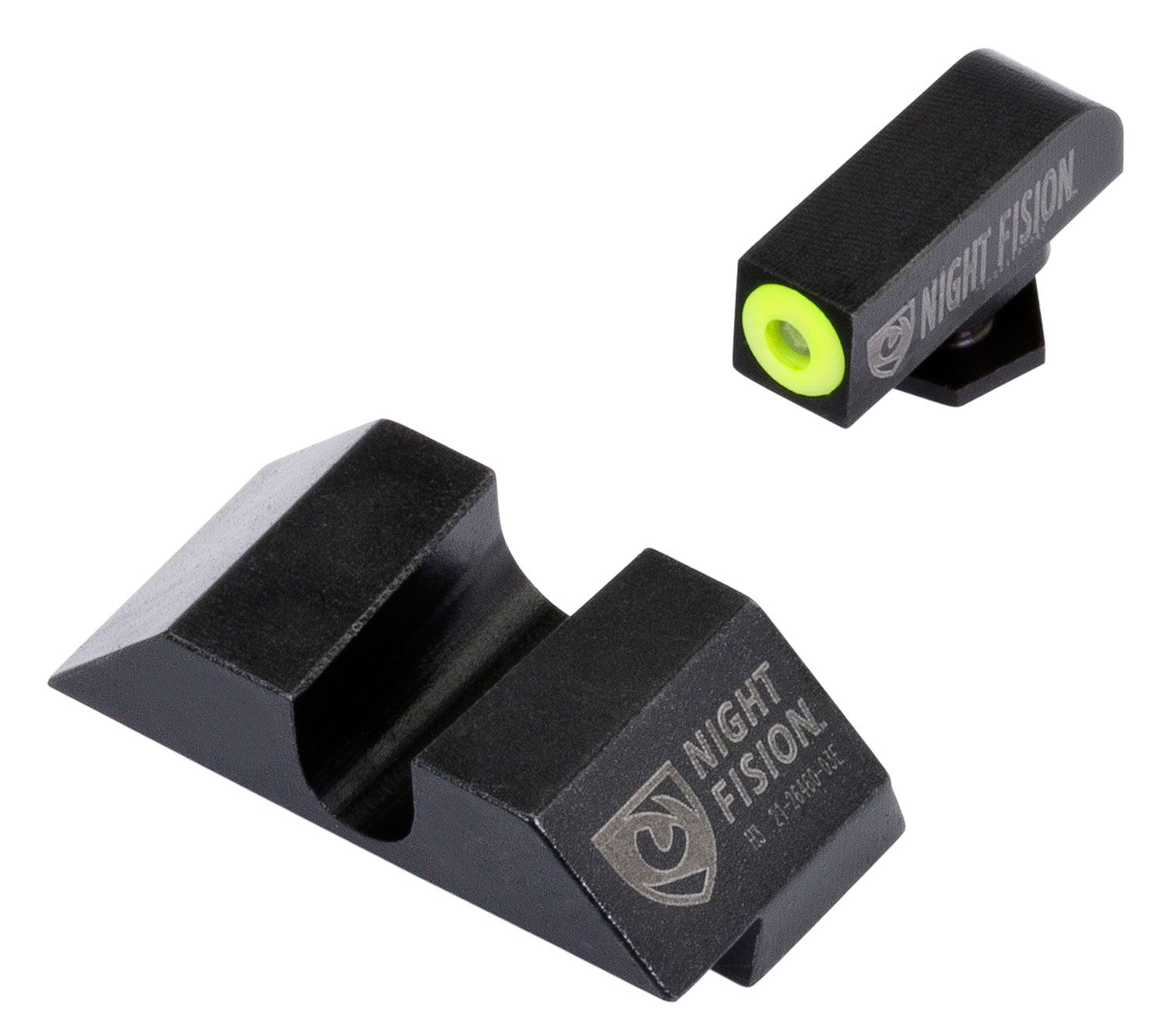 Night Fision Set Sq Front/U-Notch Rear for Glock