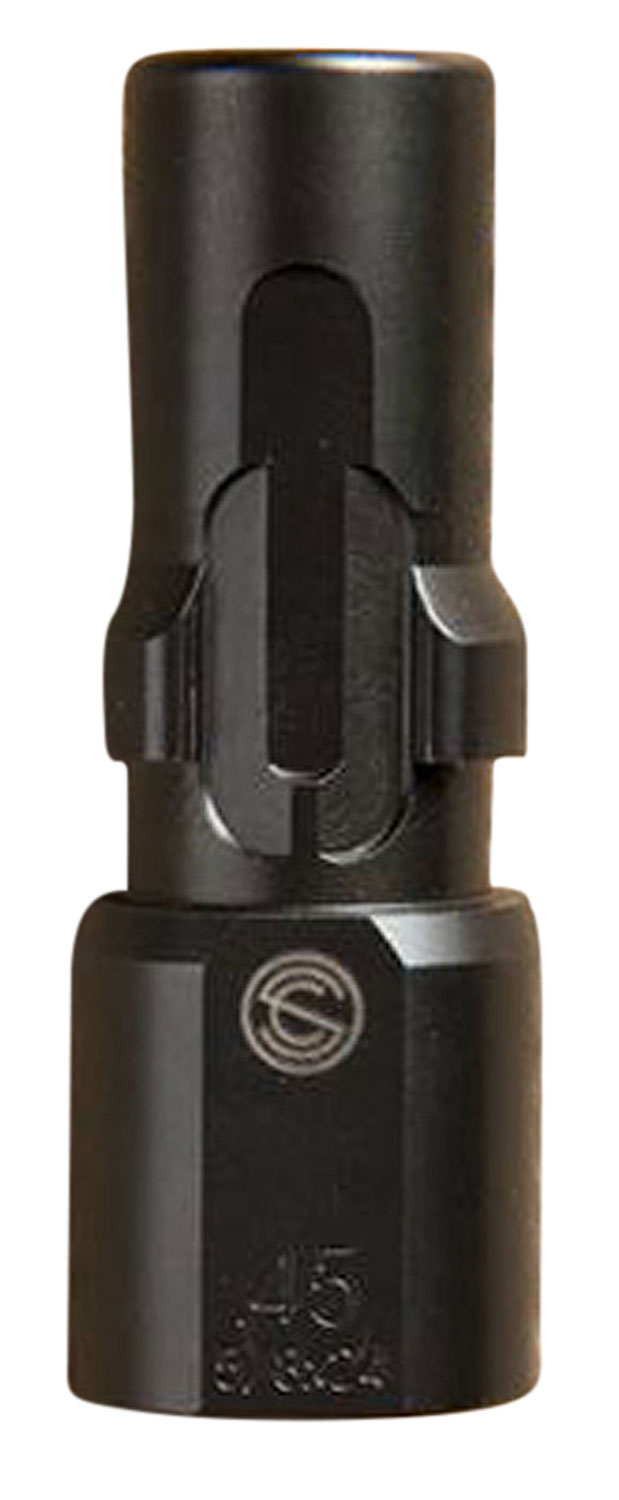 SilencerCo AC2603 3-Lug Muzzle Device 45 ACP 5/8"-24 Threads Black-img-0