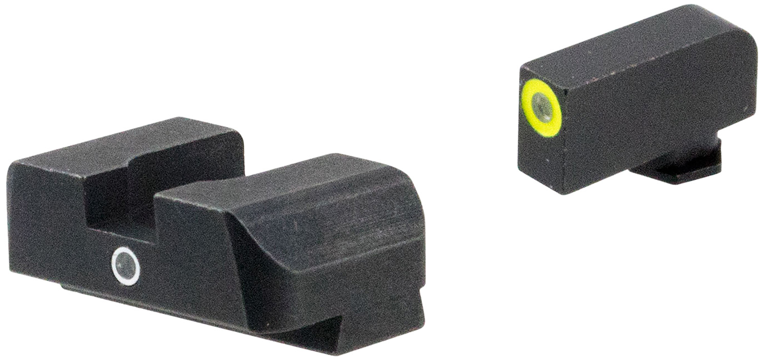 AmeriGlo GL5301 i-Dot Sight  Set for Glock  Green Tritium LumiGreen Outline Front Sight-Green Tritium Rear Sight