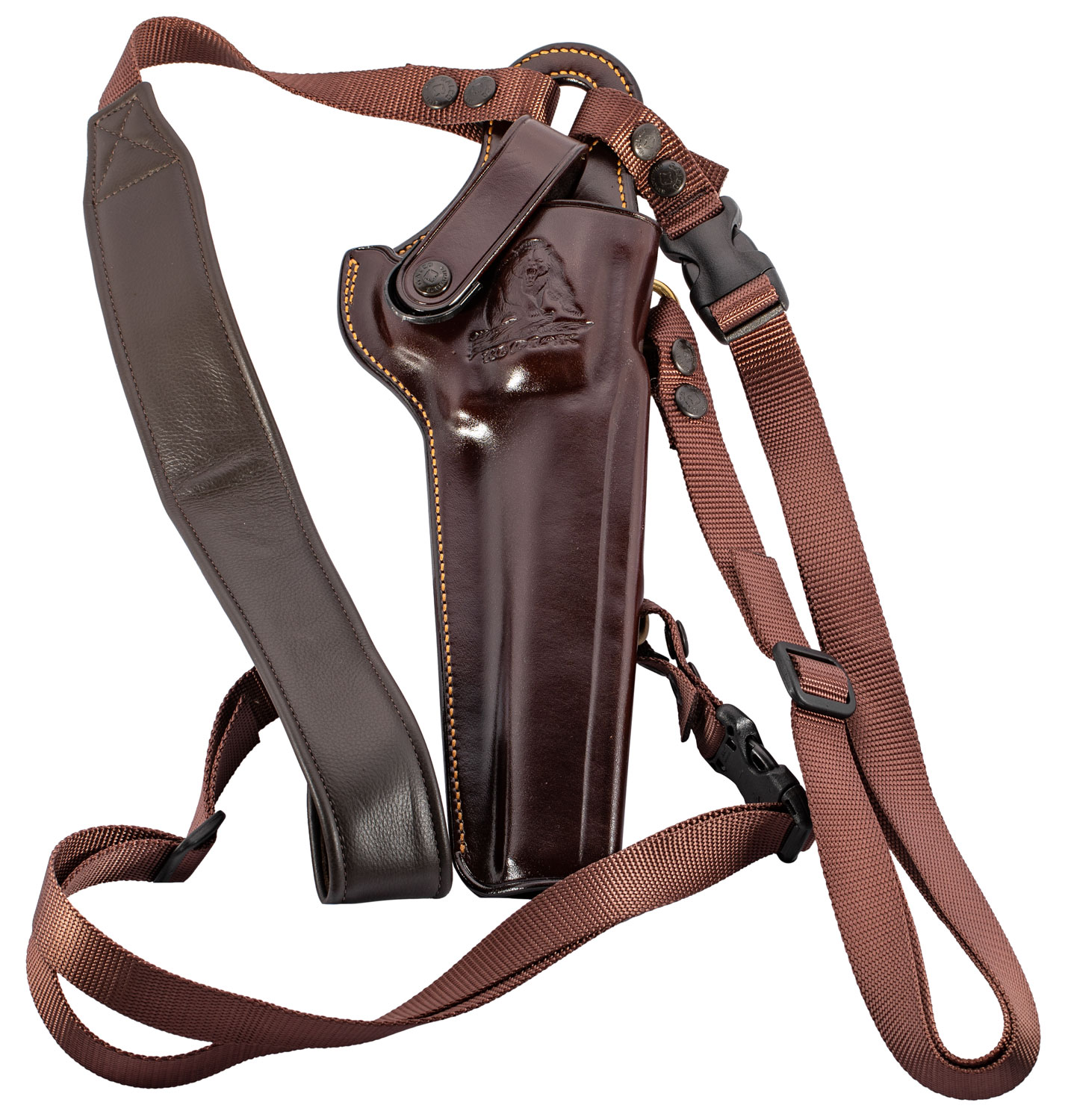 Galco KK130H Kodiak Chest Holster Havana Leather Ruger Super Redhawk 7.5"