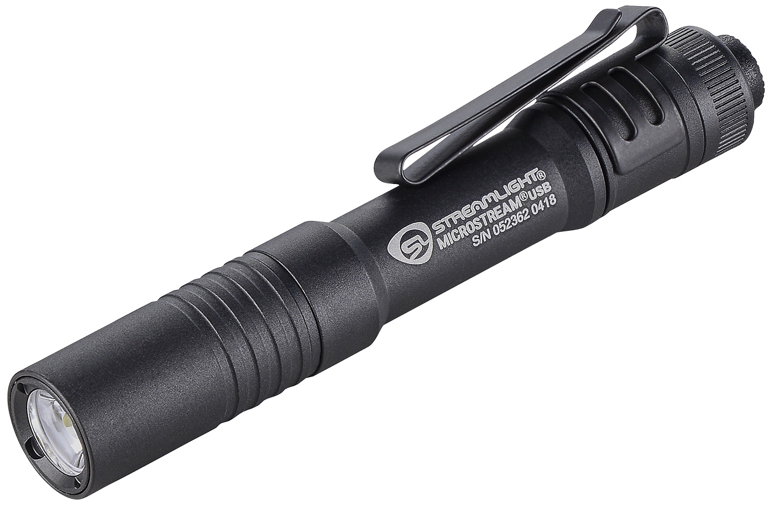 Streamlight 66601 MicroStream USB Pocket Light  Black Anodized 50/250 Lumens White C4 LED Streamlight 66601 MicroStream USB Pocket Light  Black Anodized 50/250 Lumens White C4 LED