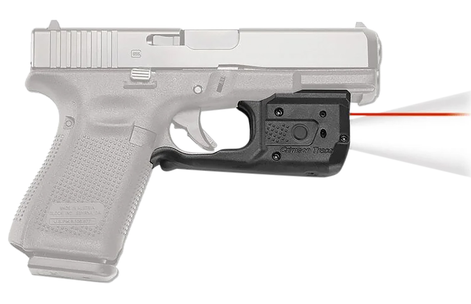 Laserguard Pro for Glock Gen 3 and 4 17/19/22/35/37/3 - Crimson Trace Corporation - 0.50" AT 50 FT