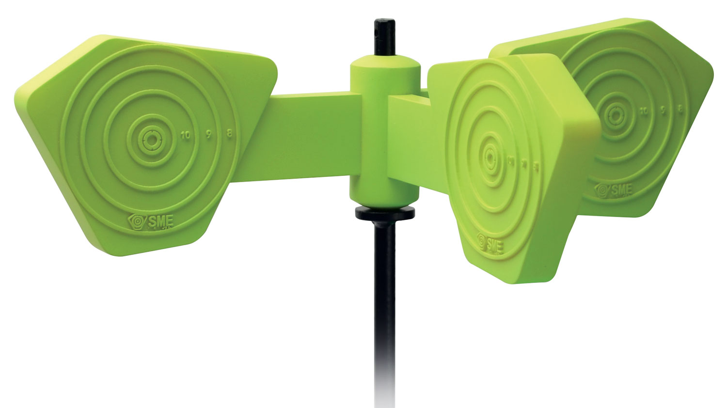 SME SMESHW Self-Healing Polymer Windmill Target, Green, .22-.50 Caliber