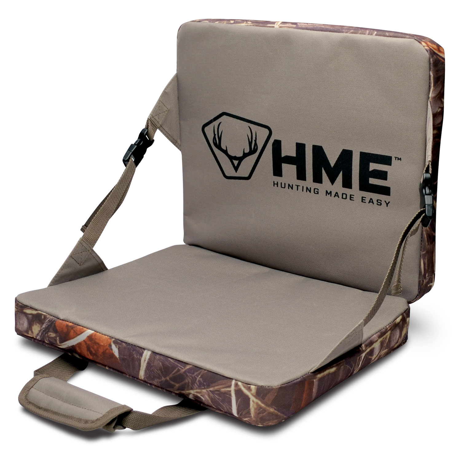 HME FLDSC Folding Seat Cushion Camo 1.6" Foam Weather Resistant