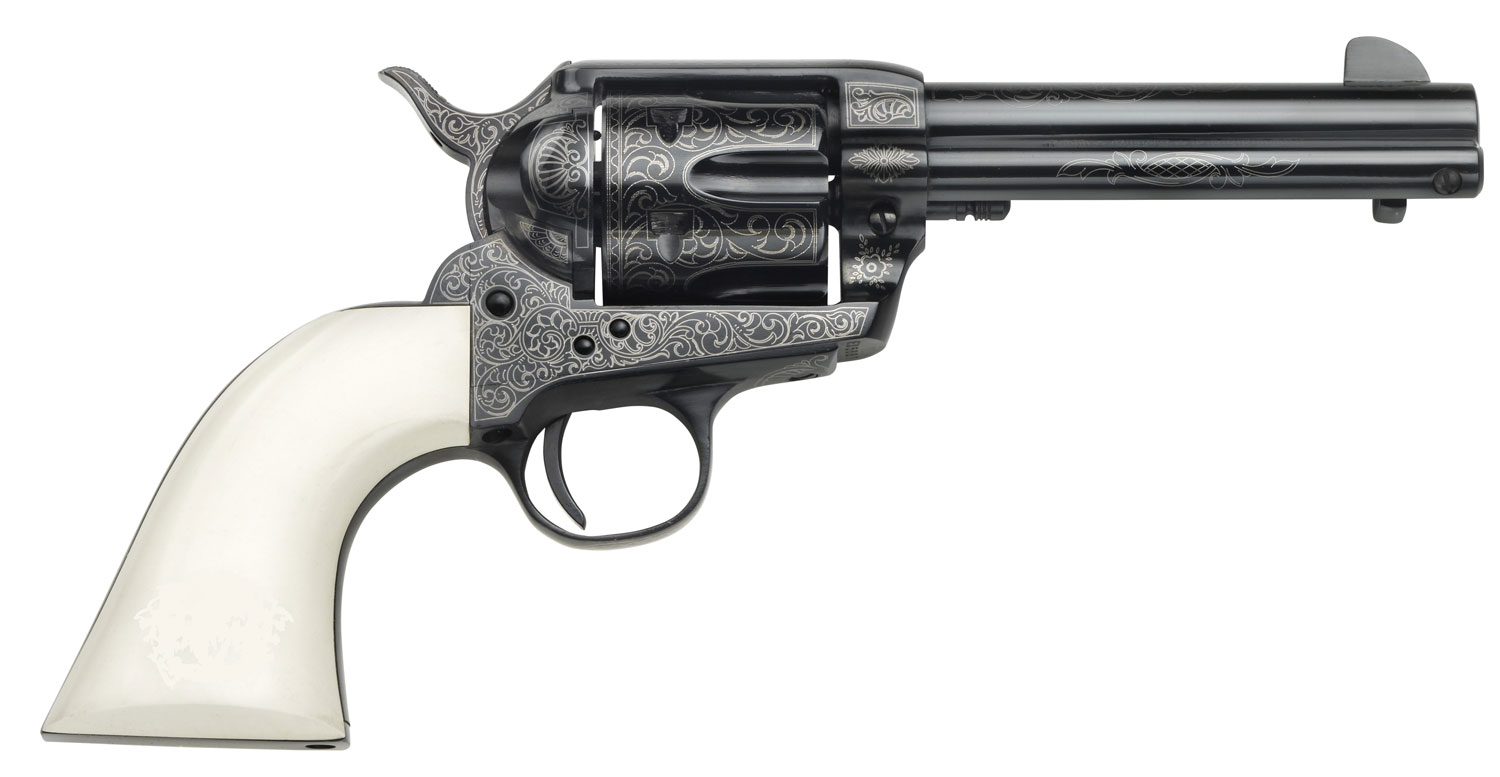 TAYLORS & COMPANY Outlaw Legacy .357 Mag 4.75in 6rd Blue Engraved Revolver