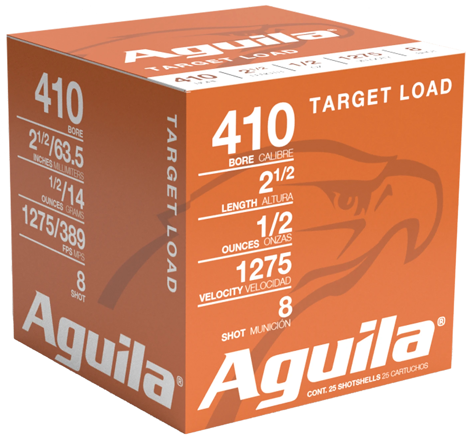 Aguila 1CHB4138 Birdshot 410 Gauge 2.5" 1/2oz #8 Shot 25/Box