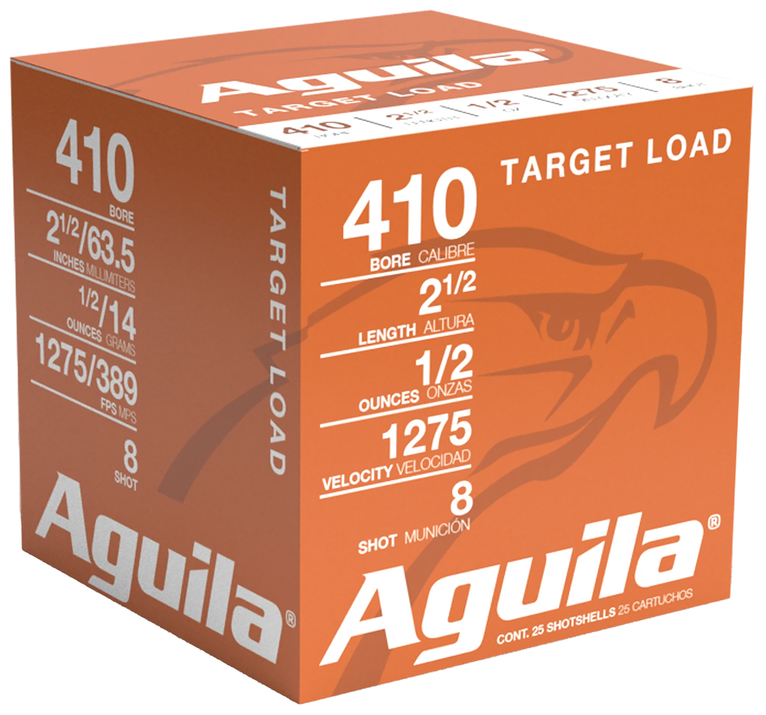 Aguila 1CHB4139 Buckshot 410 Gauge 2.5" 1/2oz 9 Shot 1275fps 25/Box