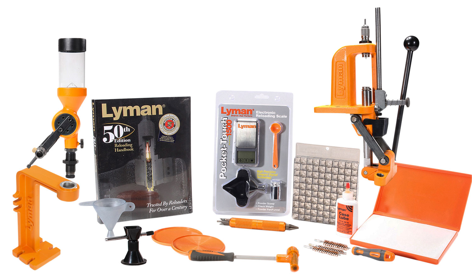 Lyman Brass Smith Victory Press Reloading Kit 1 Hole Cast Iron