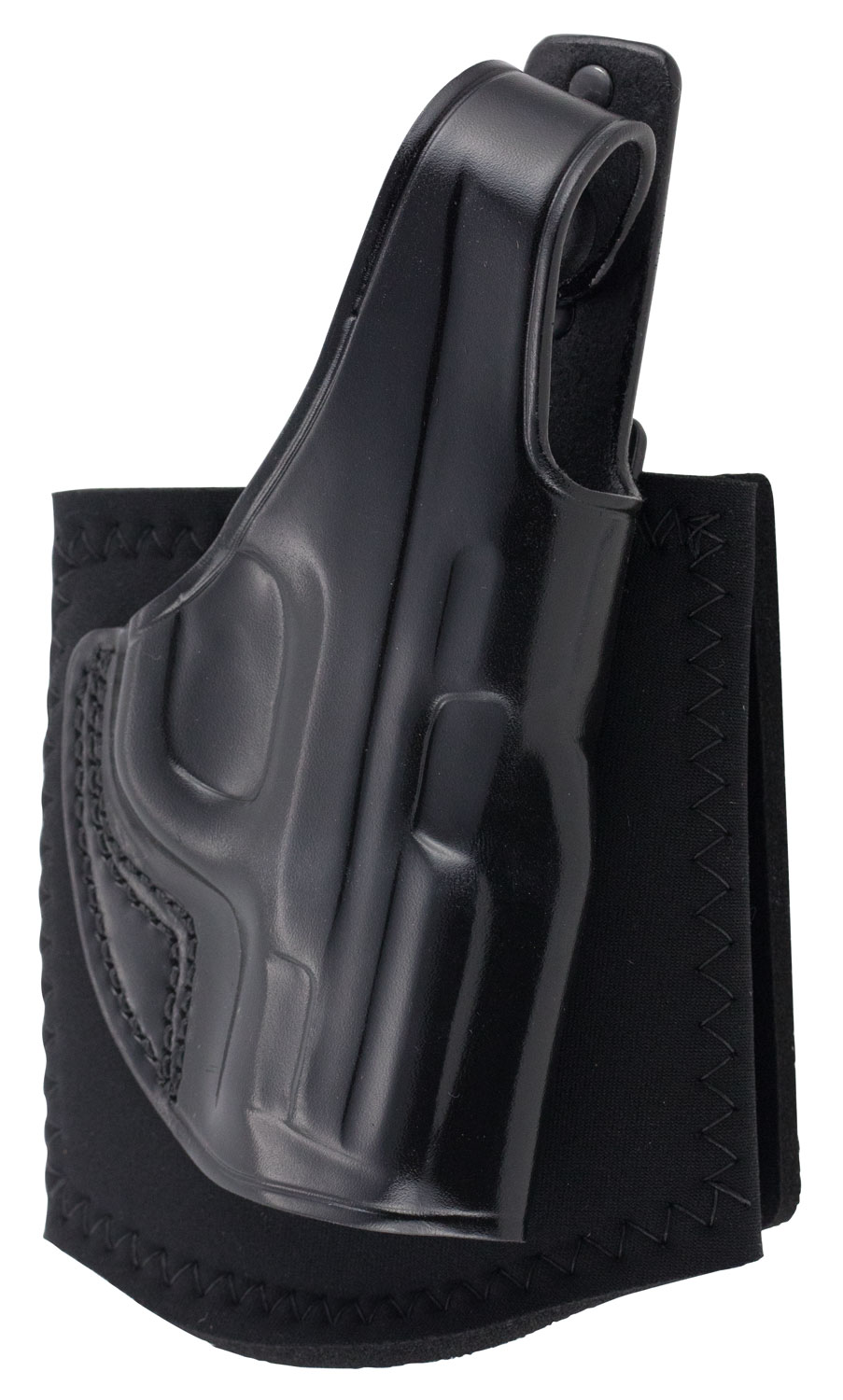 Galco AG652B Ankle Holster Black Leather Right Hand for S&W M&P Shield