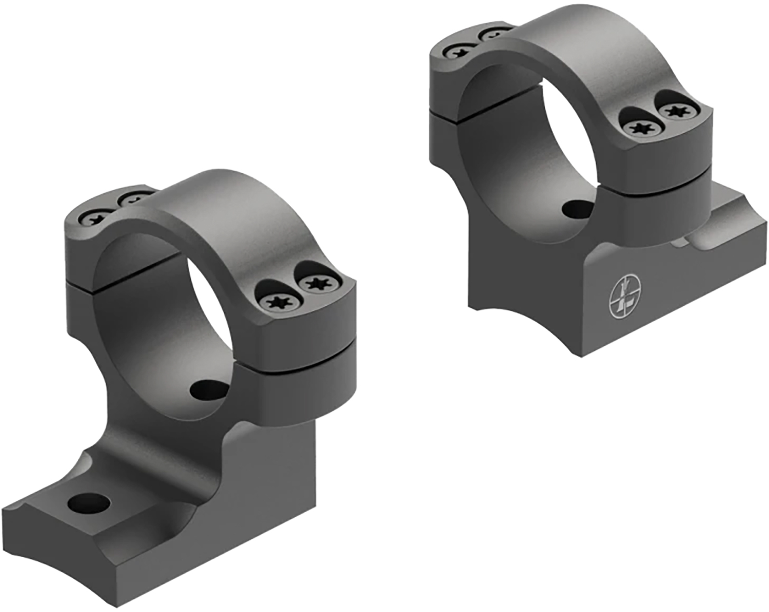 Leupold 171106 BackCountry Mount 2-Piece Medium 1 in Matte Black Winchester
