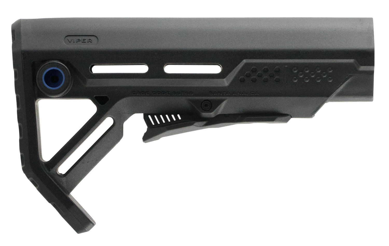 Strike Industries STRIKEESMOD1BKBLU MOD1 Black/Blue AR-15 Buttstock - Strike Industries