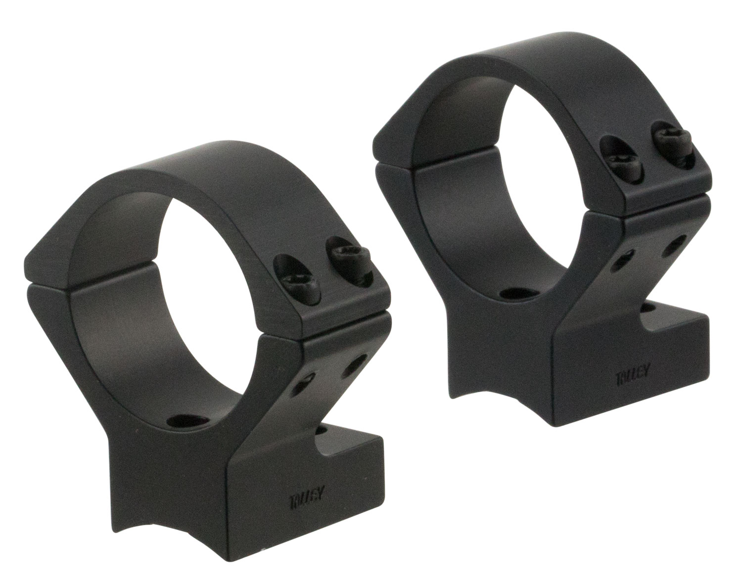 Talley 740734 Weatherby Vanguard Scope Mount-Ring Combo Black Anodized 30mm - Talley Manufacturing