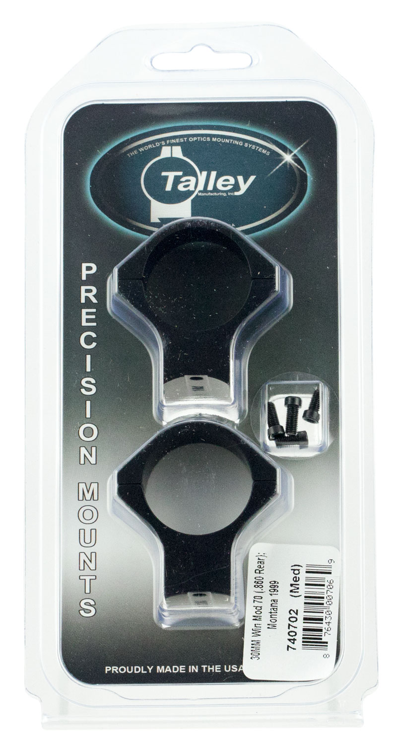 Talley 740702 Scope Mount/Ring Combo Black Anodized 30mm Tube Montana... - Talley Manufacturing