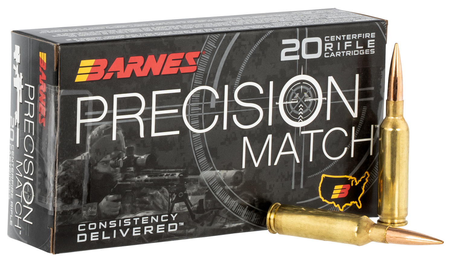 Barnes Precision Match 6mm CM 112gr – Accurate Open Tip Match BT Match Ammo, 2960 fps, 20 Rounds 2 Barnes Precision Match 6mm CM 112gr – Accurate Open Tip Match BT Match Ammo, 2960 fps, 20 Rounds - Image 2