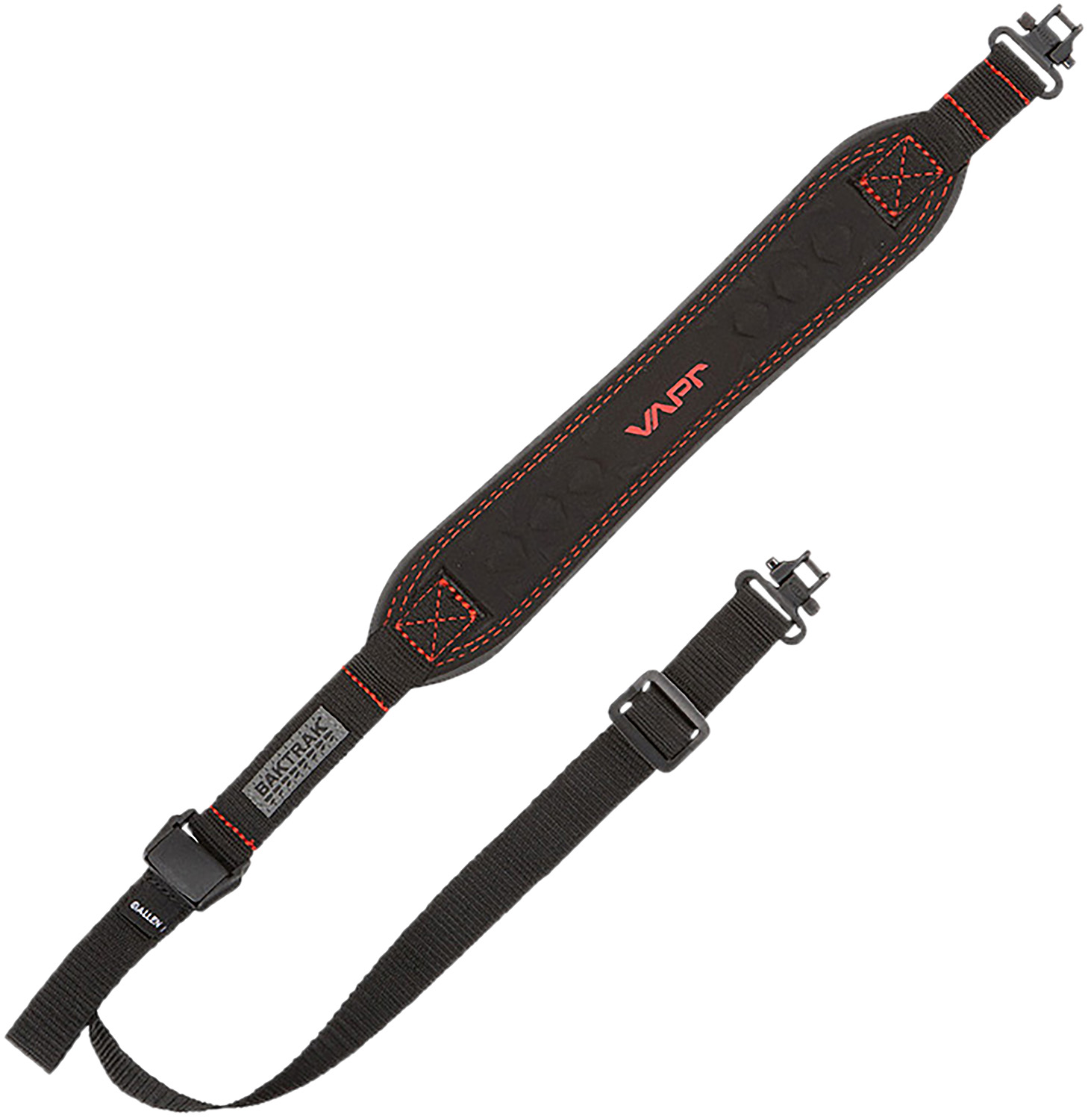 Allen 8375 Vapor Rifle Sling 1.25 in Black Red Nylon Adjustable