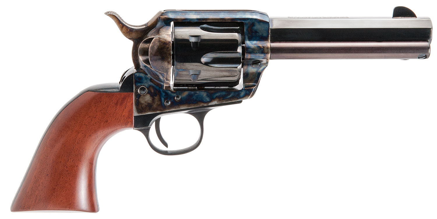 Cimarron PP400MALO El Malo Pre-War 1896-1940 38 Special 6 Shot 4.75 Blued Octagon Steel Barrel, Blued Cylinder, Color Case Hardened Steel Frame, Walnut Grip, Exposed Hammer