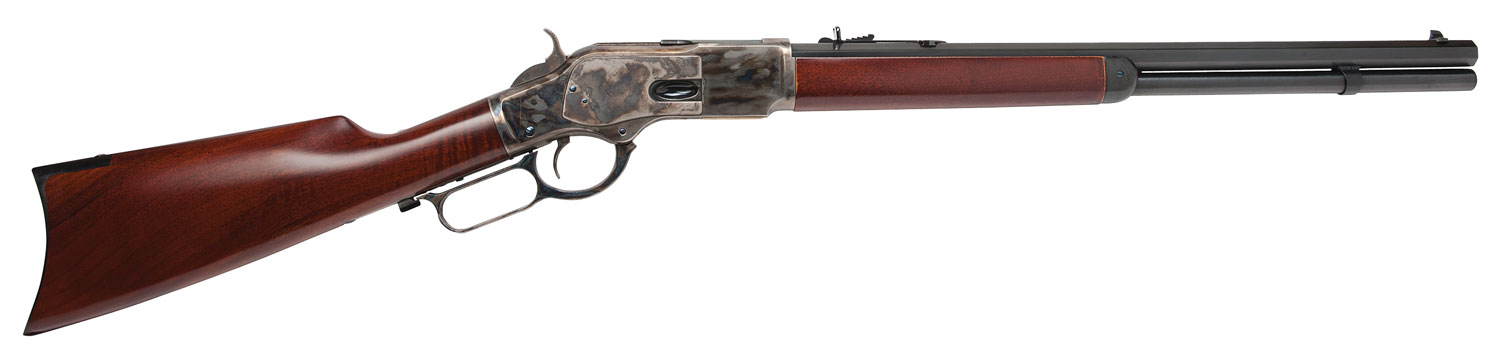 Cimarron CA281 1873 Short Full Size 45 Colt (LC) 10+1, 20" Blued Octagon...-img-0