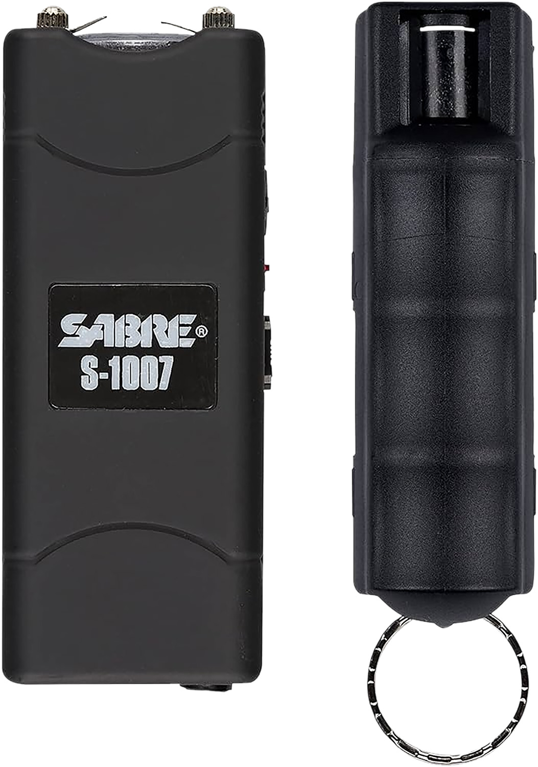 Sabre S7BHCBK Multi-Range Protection Pack Black Plastic 1.6 uC Pain Rating Includes Pepper Spray/Stun Gun w/Flashlight