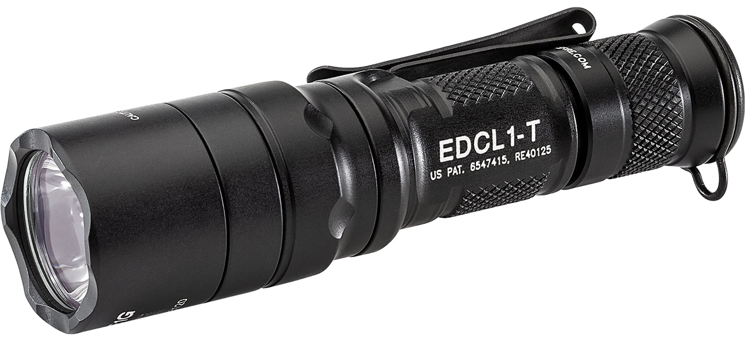 SureFire EDCL1T Everyday Carry Light 1  Black Anodized 5/500 Lumens White LED