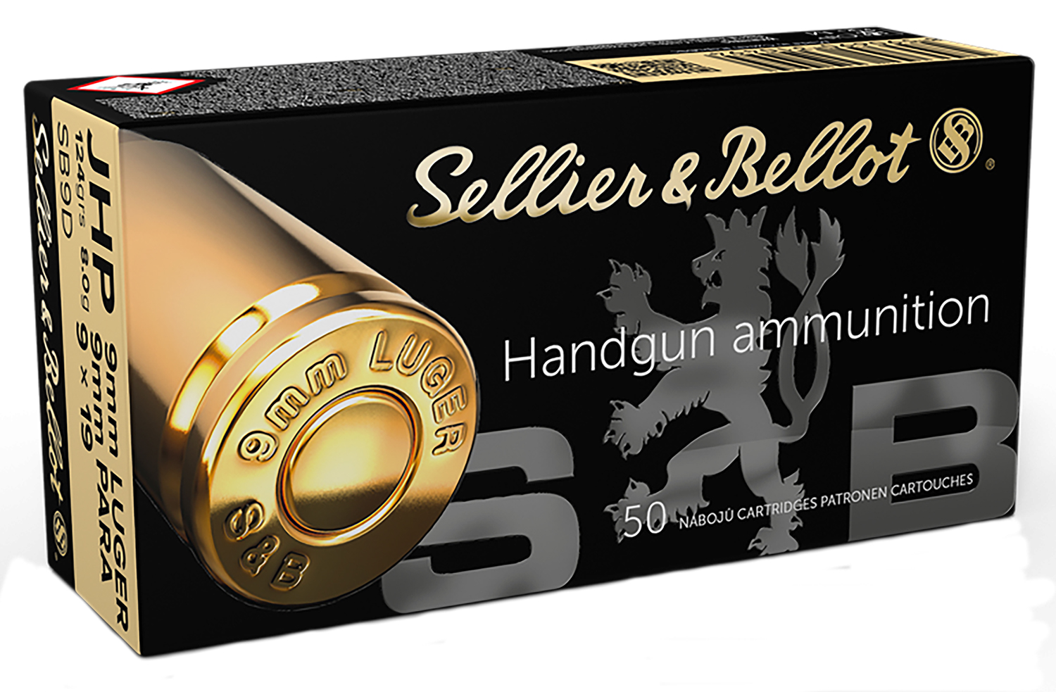 Sellier & Bellot SB9D 9mm Luger 124gr JHP Ammo 50 Rounds - Sellier & Bellot - JACKETED HOLLOW POINT