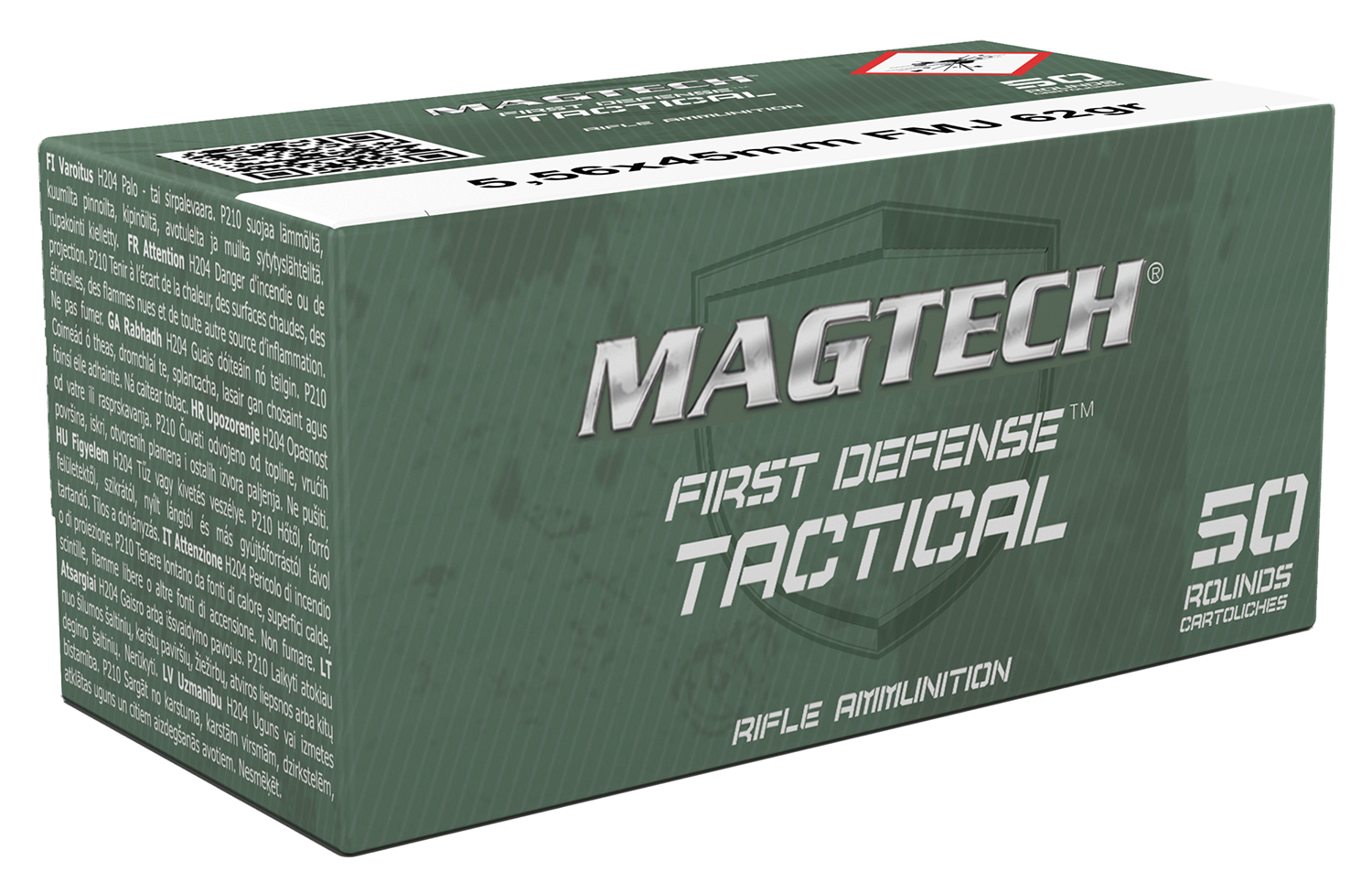 Magtech 556B 5.56x45mm NATO 62gr FMJ Ammo 50/Box