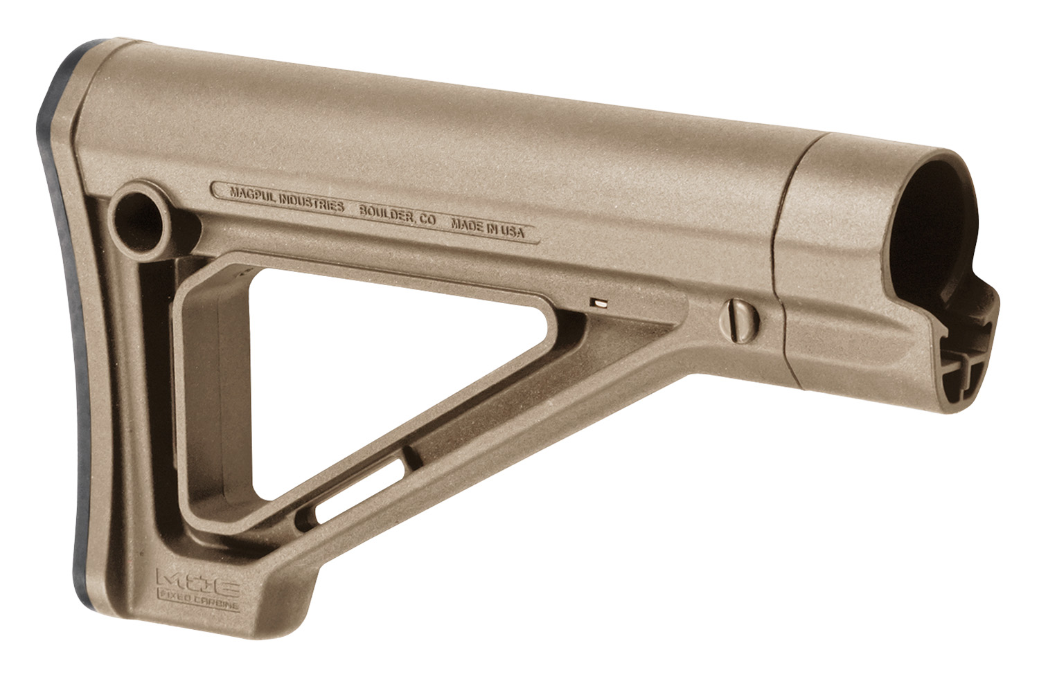 Magpul MOE Fixed Carbine Mil-Spec FDE Stock For AR15/M16 (MAG480-FDE) - Magpul Industries