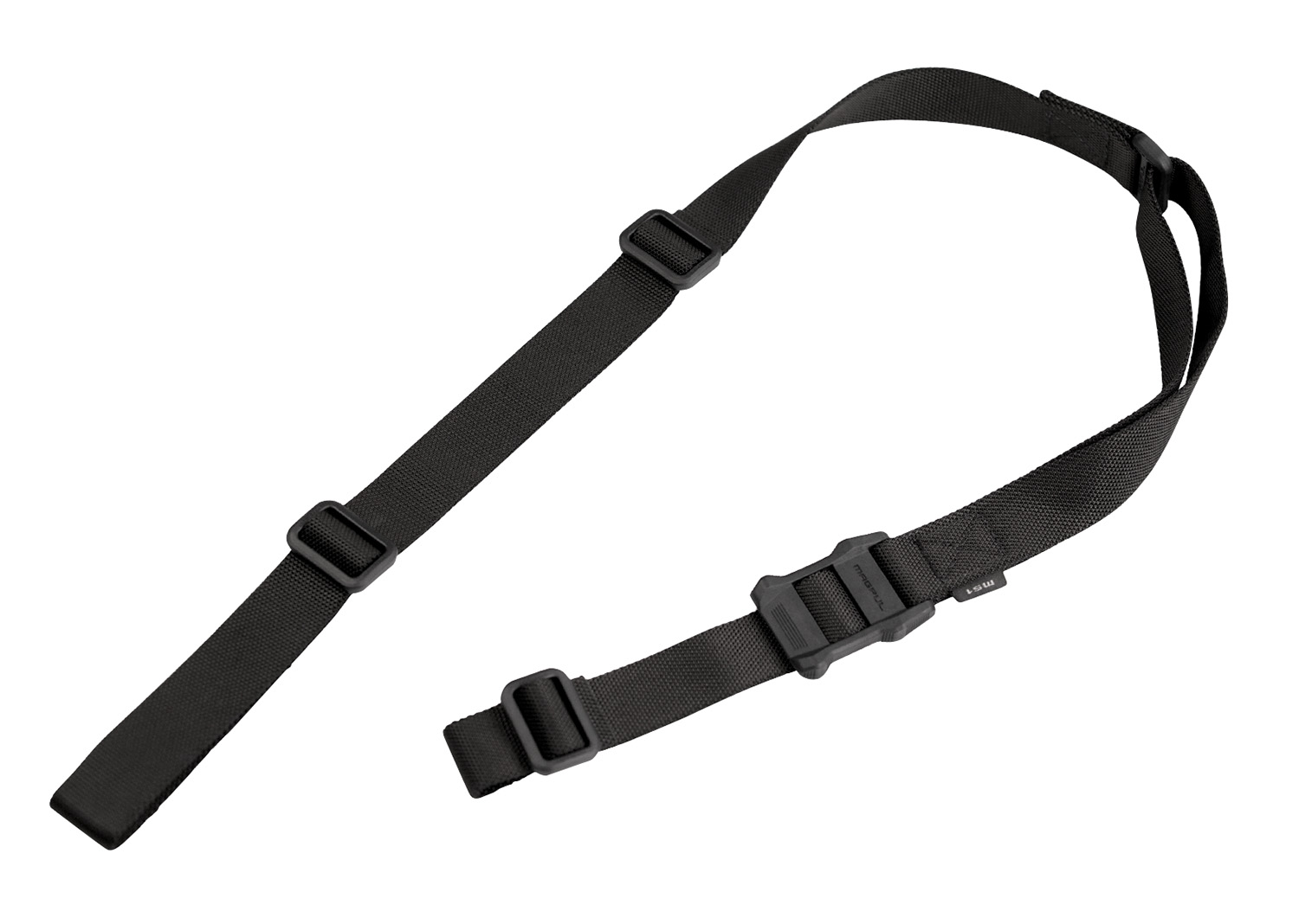 Magpul MAG513-BLK MS1 Sling made of Black Nylon Webbing with 48