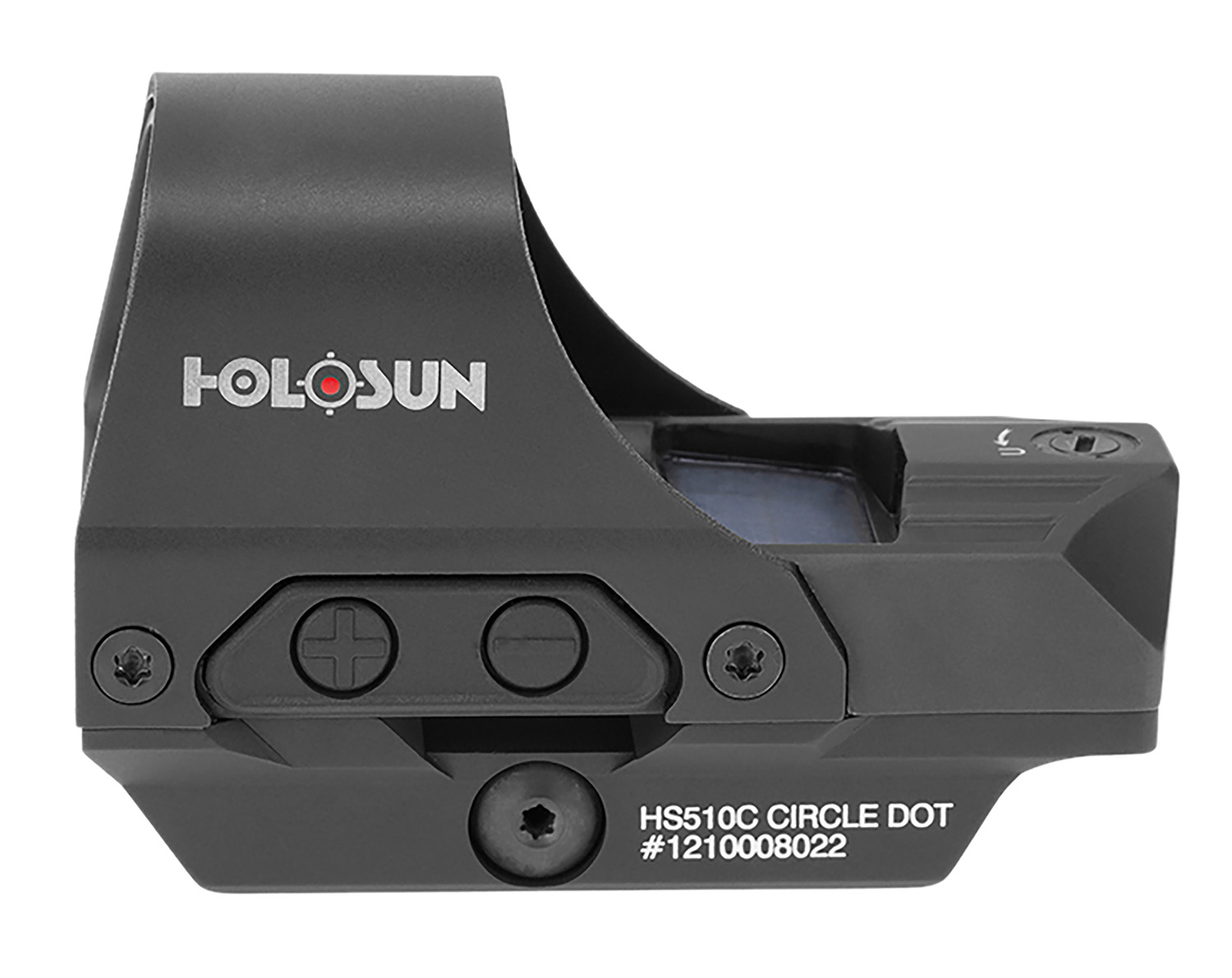 Holosun HS510C 510 Black 1x, 2 MOA Red Dot/65 MOA Circle Reticle