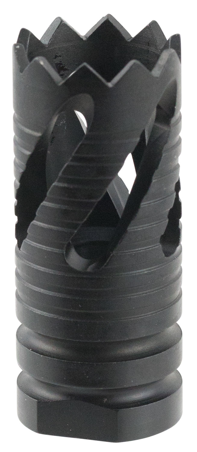TacFire MZ10213B Thread Crown Muzzle Brake Black Oxide Steel with 5/8-24 tpi Threads & 2.05 OAL for 308 Win AR-10