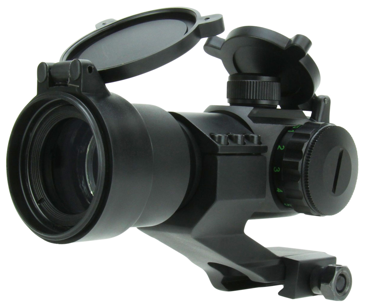 TacFire RD004 1x30mm Red Dots Sight - Black Anodized, 2MOA Dual Illuminated Reticle