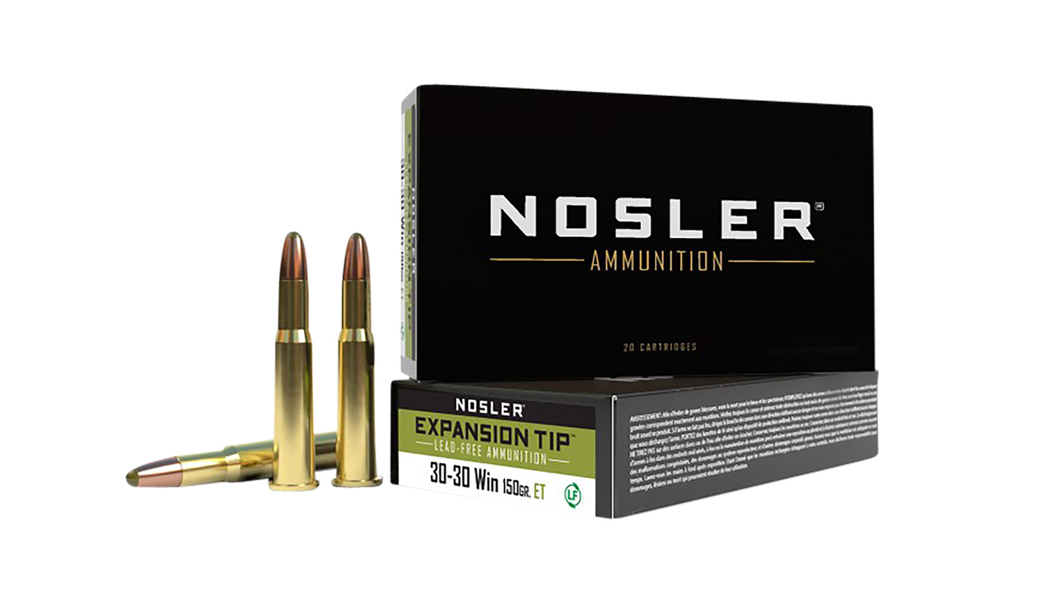 Nosler Expansion Tip Rifle Ammunition 30-30 Win. 150 gr. ET SP 20 rd.