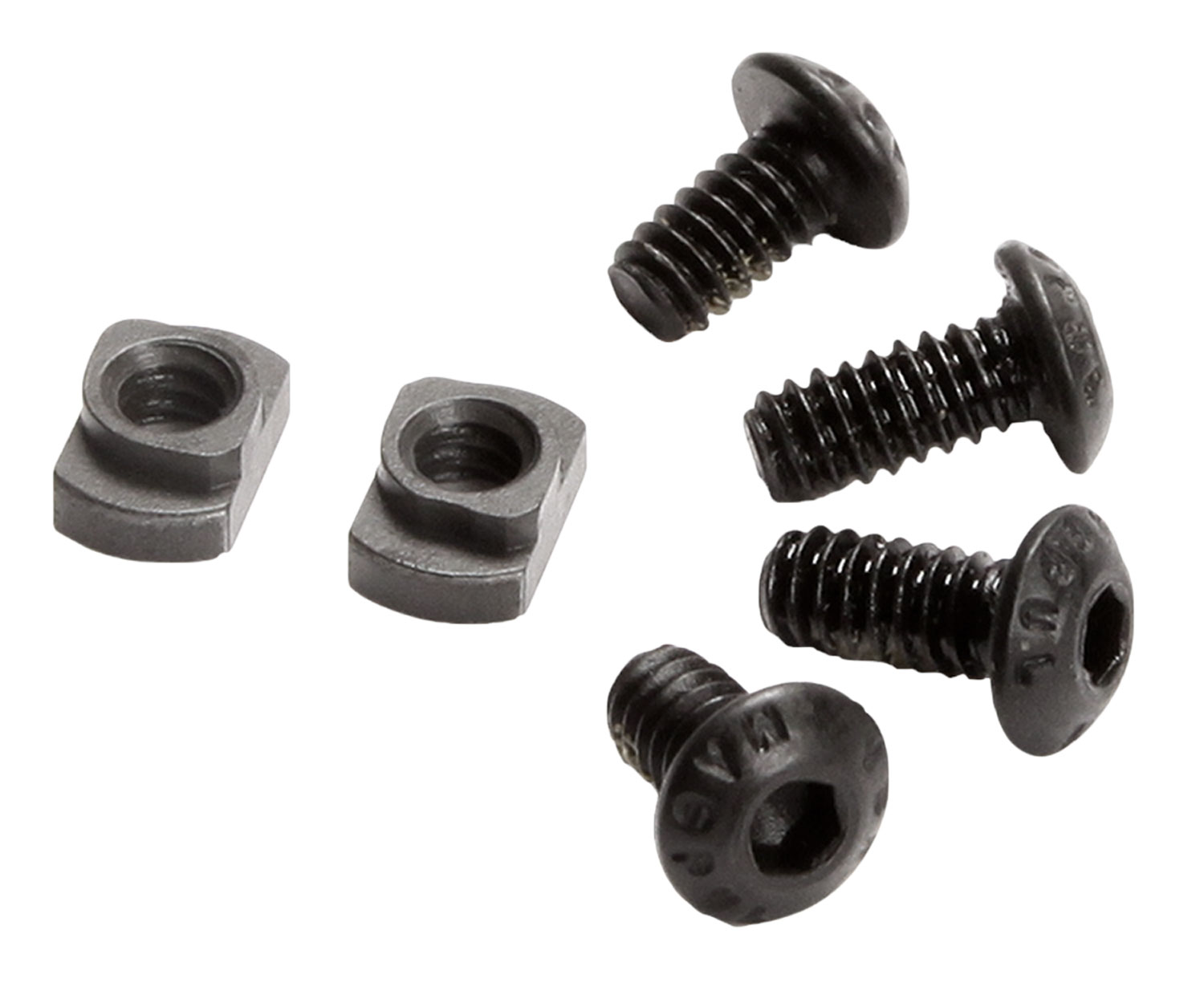 Magpul MAG615-BLK M-LOK T-Nut Replacement Set M-LOK Chromoly Steel Black Manganese Phosphate