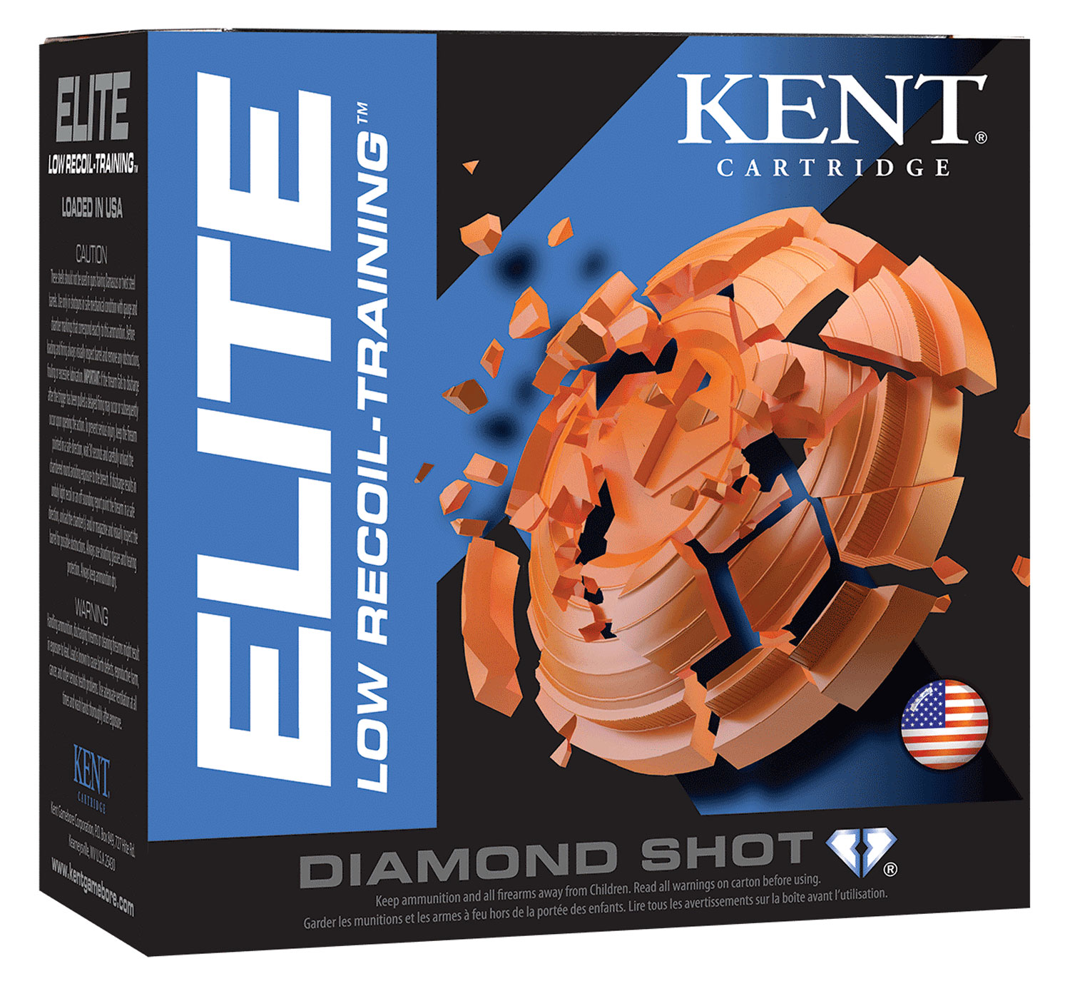 Kent Cartridge E12L248 Elite Low Recoil-Training 12 Gauge 2.75" 7/8 oz 8...-img-0
